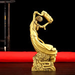 Buddha Stones Bodhisattva Nuwa Mends The Sky Protection Copper Statue Decoration