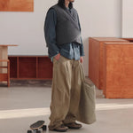 Retro Japanese Loose Short Down Vest