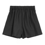 Women's Elastic-waist Layered Suiting Skirt-pants