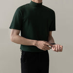 Casual Breathable Slim Fit Solid Color T-shirt
