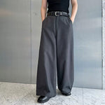 Drapey Casual Wide-leg Trousers