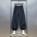 Loose-fit Quick-dry Drawstring Casual Pants with Drawstring Cuffs