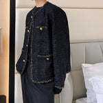 Woven Short Crew Neck Jacket