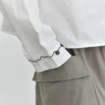Women's Line Embroidered Collared Shirt