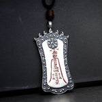Buddha Stones FengShui Bagua PiXiu Cinnabar Balance Necklace Pendant