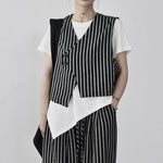 Women's Loose-Fit Striped Vest