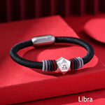 Buddha Stones 999 Sterling Silver 12 Constellations of the Zodiac Blessing Handmade String Bracelet (Extra 35% Off | USE CODE: FS35)
