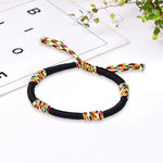 Buddha Stones Tibetan Handmade Colorful King Kong Knot Lucky Protection Braid String Bracelet