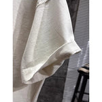 420g Cotton Drop-Shoulder Frayed Edge T-shirt