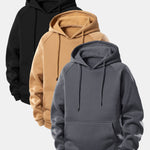 3 Pieces Basic Hoodies