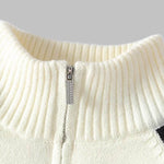 Men's Half-Zip Casual Loose Sweater