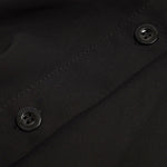 Men's black see-through loose casual short-sleeved shirt