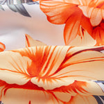 Tropical Flowers Print Button Up Shirt