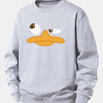 Duck Print Relax Fit Sweatshirt