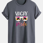 Regular Fit Vacay Mode Print Cotton T-Shirt
