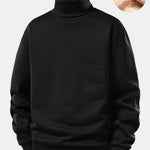 Teddy Fleece Lined Turtle Neck Sweatshirt