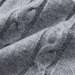 Contrast Twist Jacquard Knit Sweater
