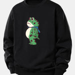 Portland Frog Print Relax Fit Sweatshirt