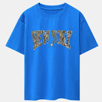 Camouflage New York Print Drop Shoulder Oversize T-Shirt