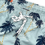 Palm Tree Sunset Print Swim Shorts