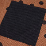 Men's corduroy retro casual polka dot print long sleeve shirt