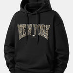 Camouflage New York Print Relax Fit Hoodie