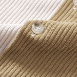 Colorblock Button Up Corduroy Shirt