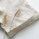 Linen Vintage Round Neck Button Down T-shirt