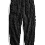 Geometric Jacquard Teddy Hoodie & Geometric Jacquard Pants