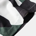 Colorblock Print Button Up Shirt