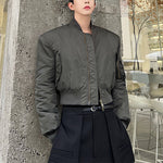 Single-breasted Cropped Jacket