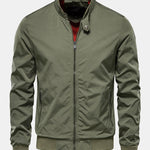 Stand Collar Zip Up Jacket
