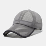 Solid Color Hollow Mesh Baseball Cap