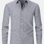 Long Sleeve Pocket Button Up Oxford Shirt