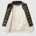 Men's faux two-piece, trendy, loose-fitting lapel vintage oversized jacket