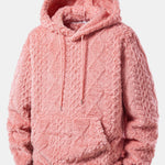 Geometry Jacquard Teddy Hoodie