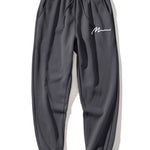 Men Print Drawstring Hoodie & Jogger Pants