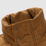 Men's corduroy thickened stand collar Puffer Jacket