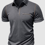 Men's business casual lapel short-sleeved polo