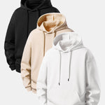 3 Pieces Basic Relax Fit Hoodie