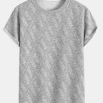 Diamond Jacquard Arc Hem T-Shirt & Diamond Jacquard Shorts