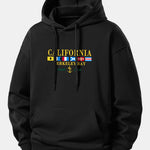California Print Relax Fit Hoodie