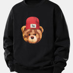 Los Angeles Bear Print Relax Fit Sweatshirt