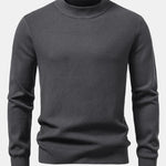 Stripe Mock Neck Sweater
