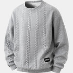Relax Fit 2-in-1 Twist Jacquard Sweatshirt