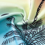 Palm Tree Seagull Print Button Up Shirt
