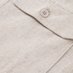 Linen Rayon Blend Pocket Utility Shirt & Straight Leg Linen Pants