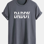 Regular Fit Daddy Print Cotton T-Shirt