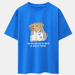 Funny Doctor Dog Print Drop Shoulder Oversize T-Shirt