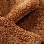 Relax Fit Warm Teddy Fleece Long Coat